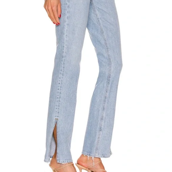 GRLFRND High Rise Light Blue Jeans - Picture 2 of 3